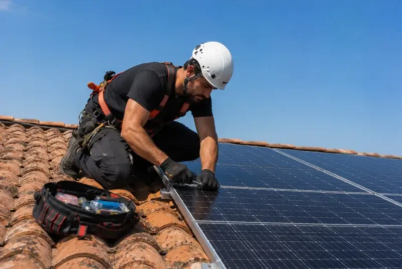 Maintenance et monitoring de panneaux solaires à Ciboure